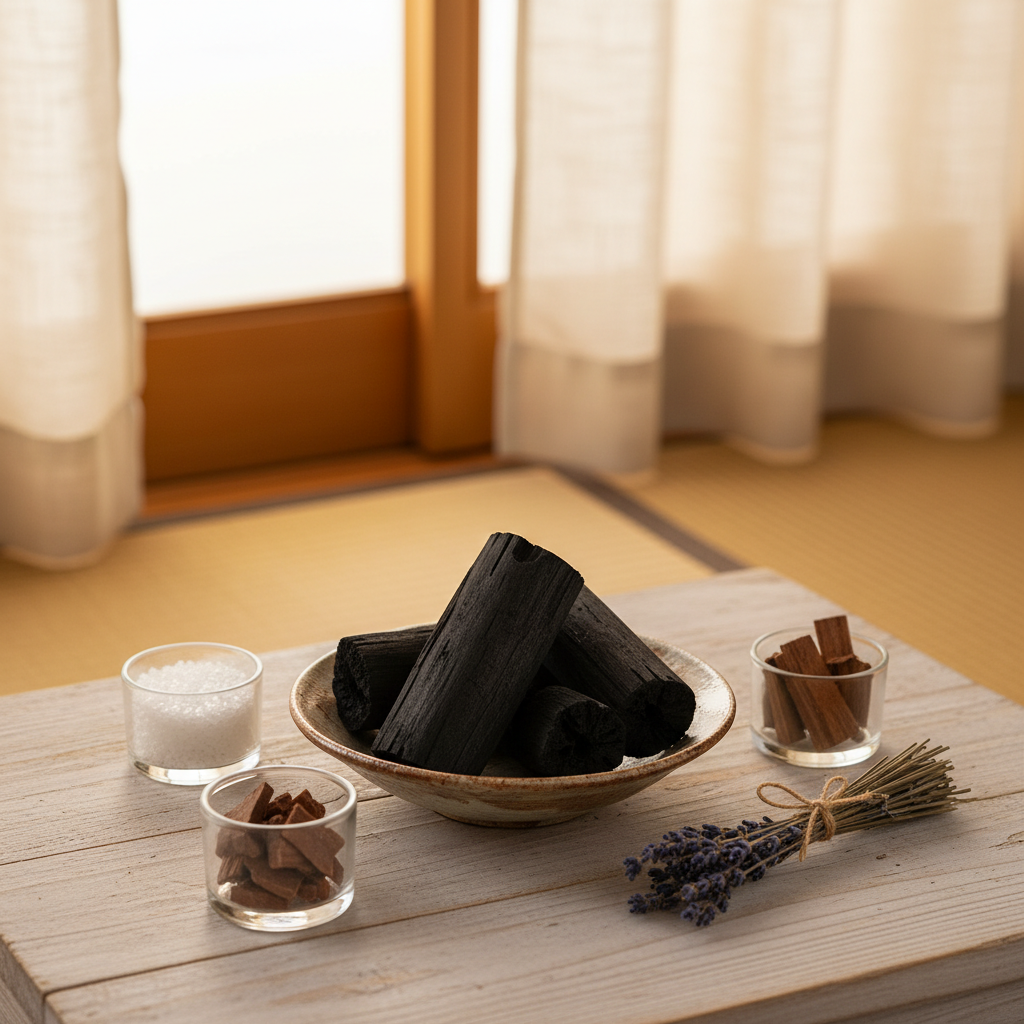 竹炭 除湿効果 アイキャッチ